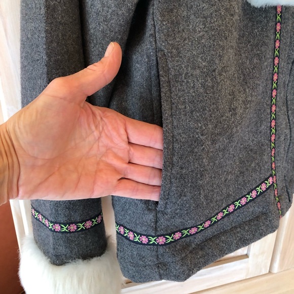 NWOT Girl Star wool blend jacket. - Picture 6 of 11